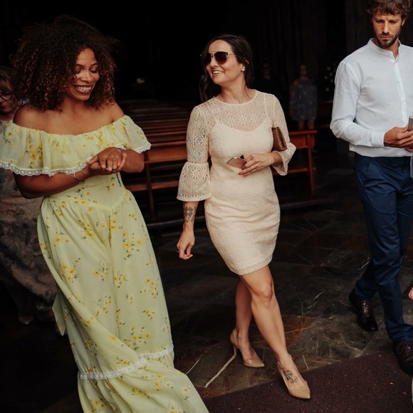 Jessica Simpson Lace Dress - Light Pink / Nude - Picture 7 of 7